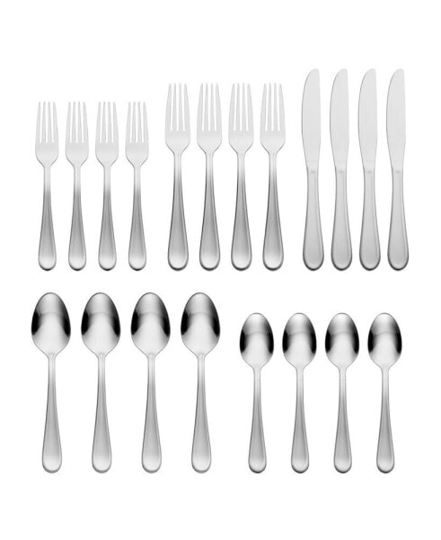 Clark 18/0 Stainless Steel 20 Piece Set, Service for 4