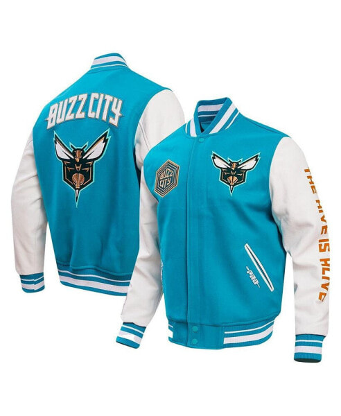 Men's Teal Charlotte Hornets 2023/24 City Edition Varsity Jacket