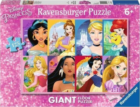 Ravensburger Puzzle 125el podłogowe Księżniczki. Disney Princess 097890 Ravensburger