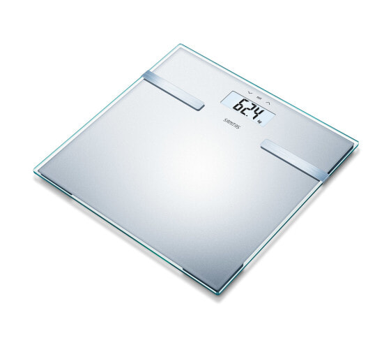 Sanitas SBF 14 - Electronic personal scale - 180 kg - 100 g - Brushed steel - kg - lb - Square