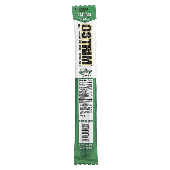 Beef and Ostrich Snack Stick, Natural Flavor, 1 Stick, 1.5 oz (42 g)