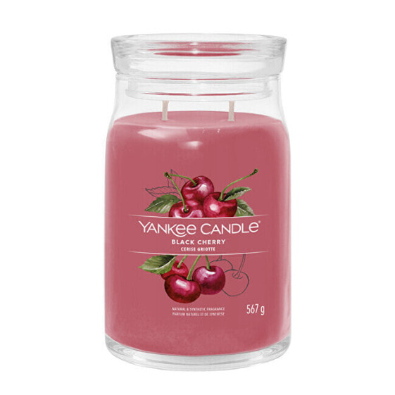 Aromatic candle Signature large glass Black Cherry 567 g