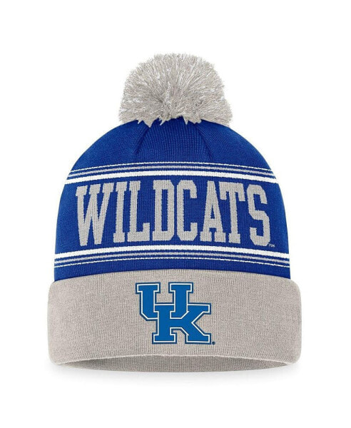 Men's Royal Kentucky Wildcats Draft Cuffed Knit Hat with Pom