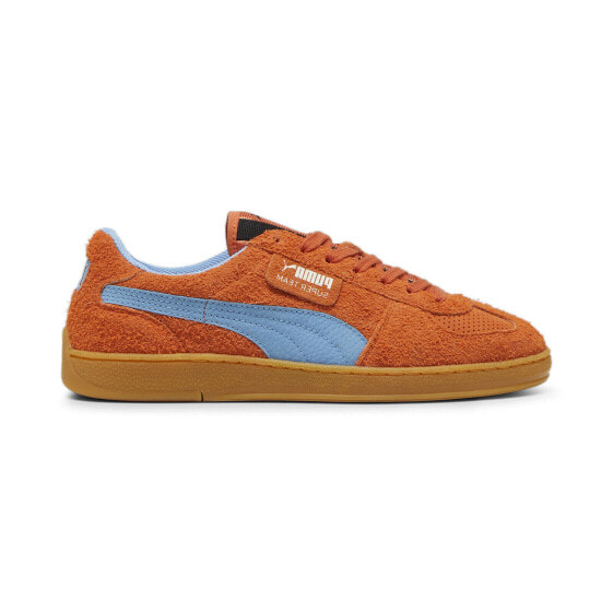 Puma Super Team No 14 39813901 Mens Orange Suede Lifestyle Sneakers Shoes