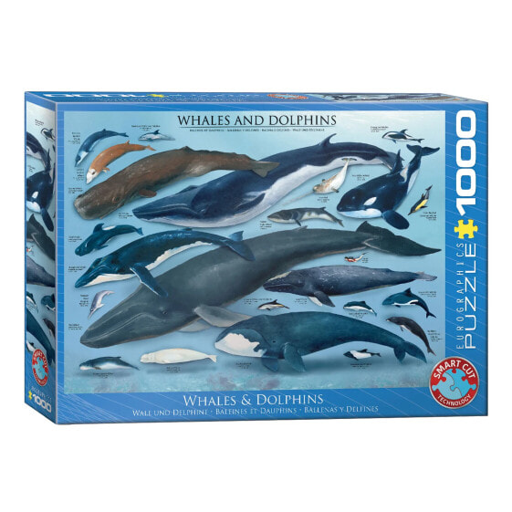 Пазл с дельфинами и китами EUROGRAPHICS 1000 элементов
