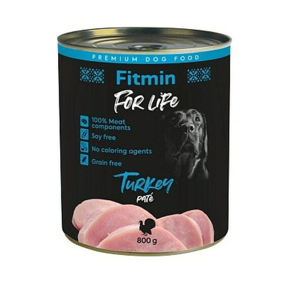Влажный корм для собак Fitmin for life индейка 800 г