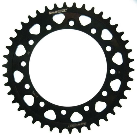 SUPERSPROX Steel Honda 520x42 RFE2452X42BLK Rear Sprocket