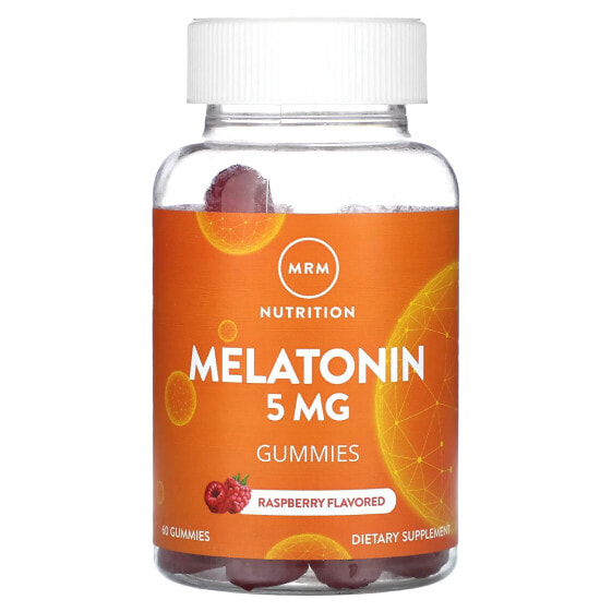 Melatonin Gummies, Raspberry, 5 mg, 60 Gummies