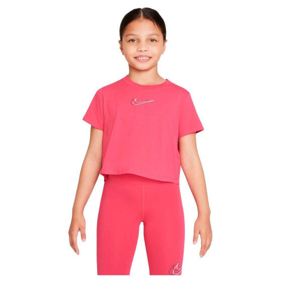 Футболка для танцев NIKE Sportswear Crop Dance Print Short Sleeve