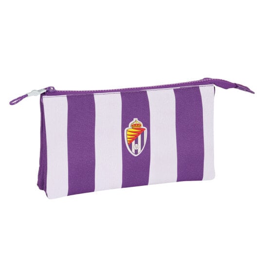 Детский пенал Real Valladolid C.F. Двойной Фиолетовый 22 x 12 x 3 см