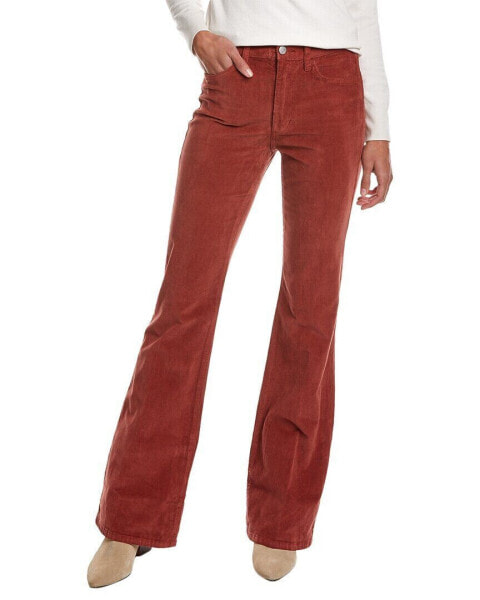Joe's Jeans Brick Corduroy High-Rise Flare Jean Women's Red 25