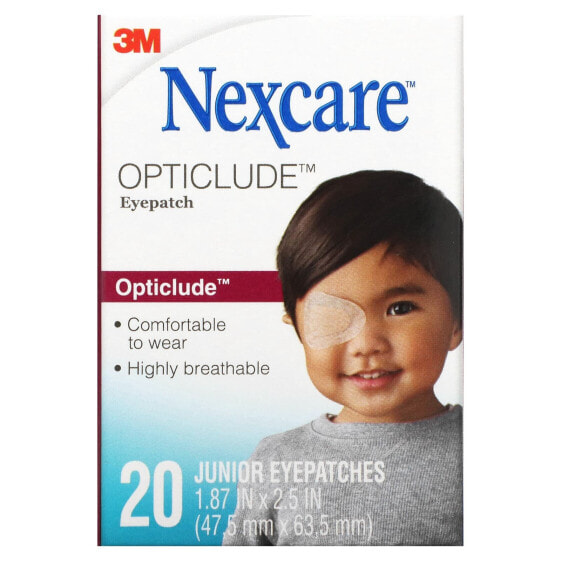 Opticlude Junior Eyepatch, 20 Eye Patches