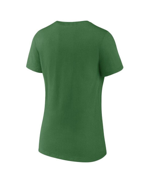 Women's Green Oregon Ducks Evergreen Campus V-Neck T-shirt