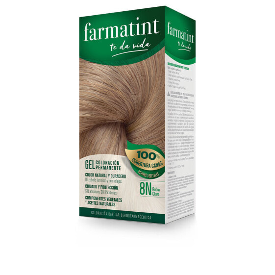 Краска для волос постоянная гель-краситель Farmatint #8n-светлый блондин