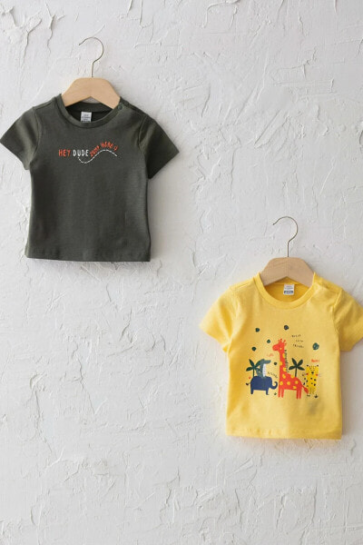 Erkek Bebek Mat Sarı R08 T-Shirt
