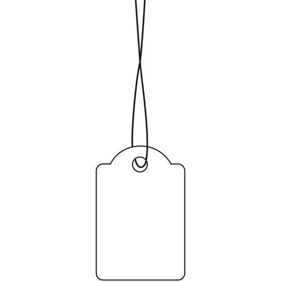 HERMA Strung marking tags 25x38 mm with white string 1000 pcs. - White - China - 2.5 cm - 38 mm - 1000 pc(s)