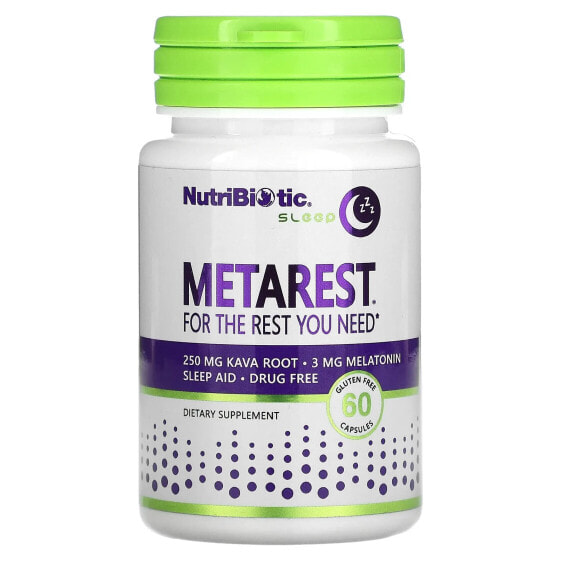 Витамины для здорового сна Nutribiotic Sleep, MetaRest, 60 капсул.