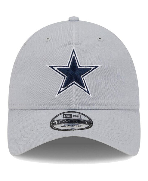 Men's Gray Dallas Cowboys Main Core Classic 2.0 9TWENTY Adjustable Hat