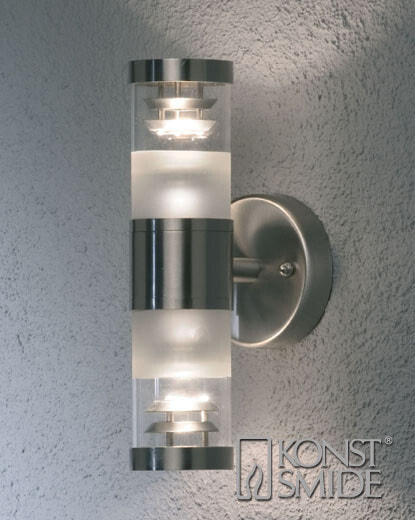Konstsmide 7595-000 - Outdoor spot lighting - Stainless steel - Garden - Transparent - 2 bulb(s) - Clear