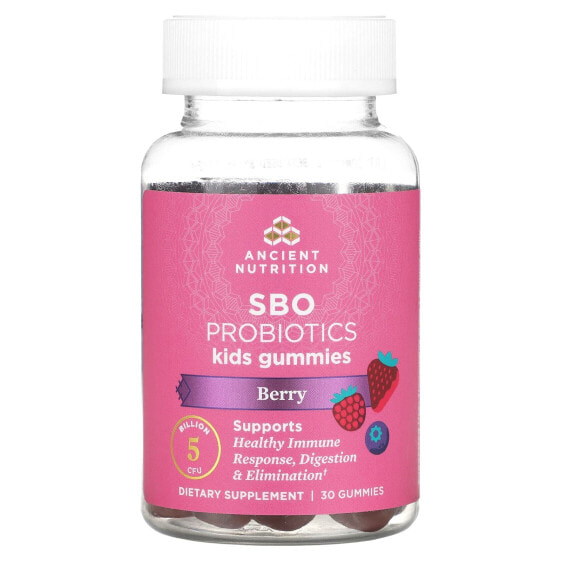 Kids, SBO Probiotics, Berry, 5 Billion CFU, 30 Gummies