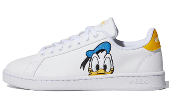 adidas neo GRAND COURT Disney 唐老鸭 防滑耐磨 低帮 板鞋 男女同款 白色 / Кроссовки Adidas neo GRAND COURT Disney FY0250
