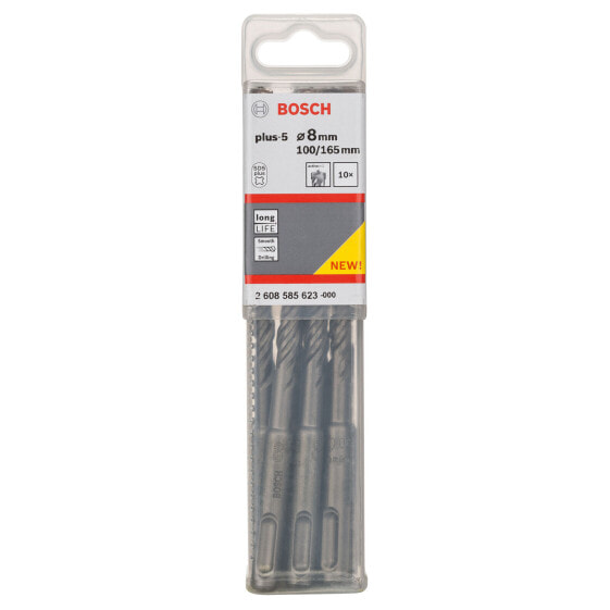 Bosch Hammerbohrer SDS-plus-5, 8 x 100 x 165 mm, 10er-Pack