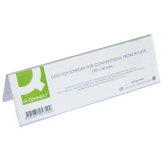 Q-CONNECT Methacrylate tabletop identifier 190x60 mm ref5727