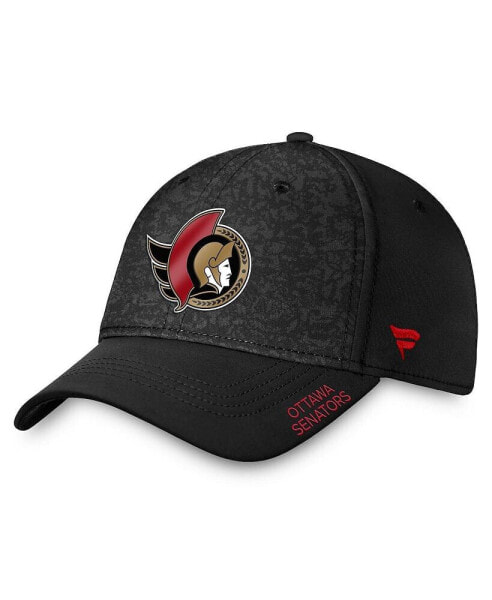 Men's Black Ottawa Senators Authentic Pro Rink Flex Hat