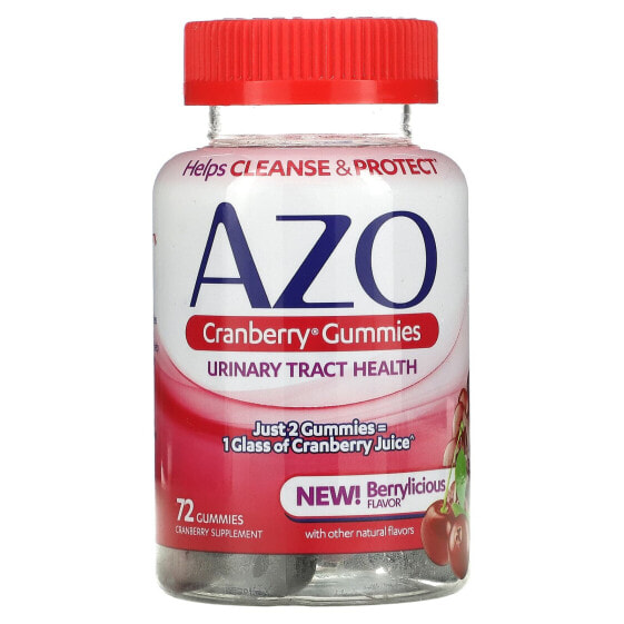 Витаминные мишки с клюквой, AZO, 72 мишки