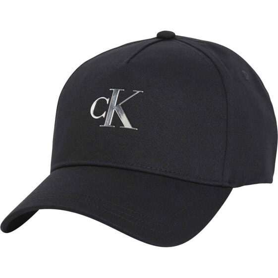 CALVIN KLEIN JEANS Minimal Monogram Metal Logo Cap