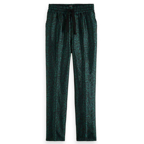 SCOTCH & SODA Maia Tapered Leg Leopard Jacquard joggers