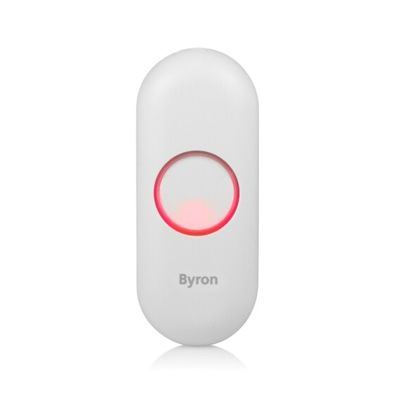 Byron DBY-23510 Wireless bell push button DBY510 - Wireless - White - Plastic - 0.433 GHz - 100 m - Sticky pads
