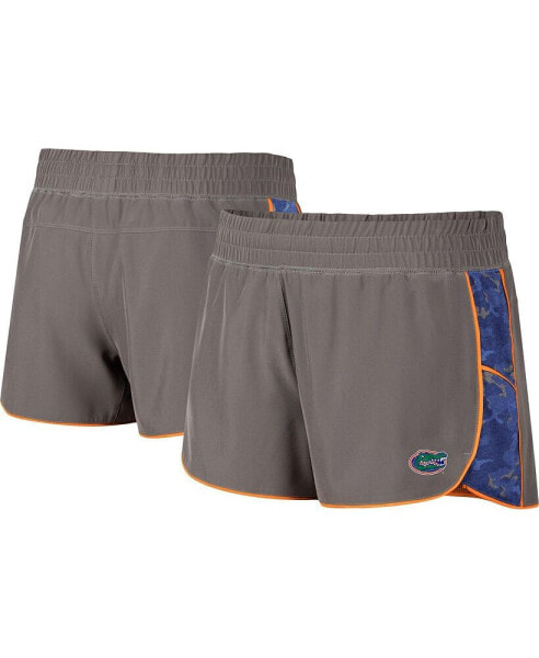 Women's Gray, Royal Florida Gators Pamela Lined Shorts