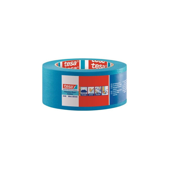 Tesa Präzisionskrepp 4440 Außen UV PLUS glatt blau Länge 50 m Breite 50 mm, VE: 3 Rolle