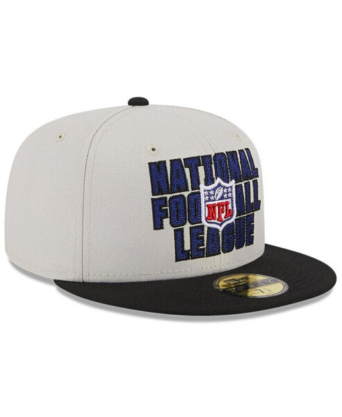 Men's Stone, Black 2023 NFL Draft On Stage 59FIFTY Fitted Hat