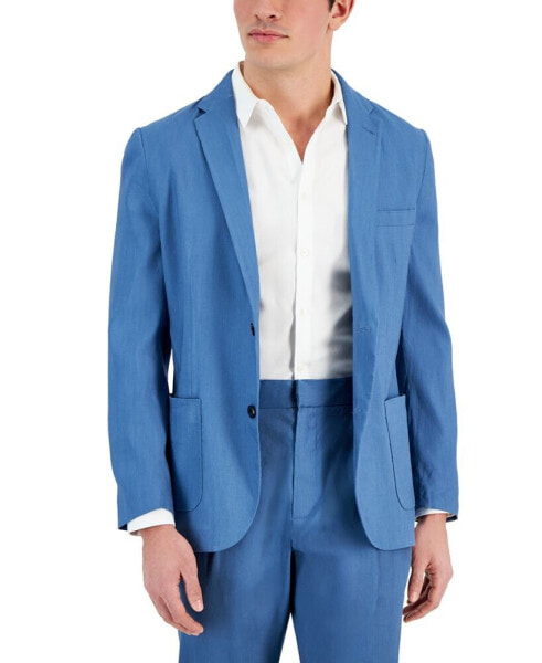 Men's Linen Blend Stretch Blazer, Created for Macy's