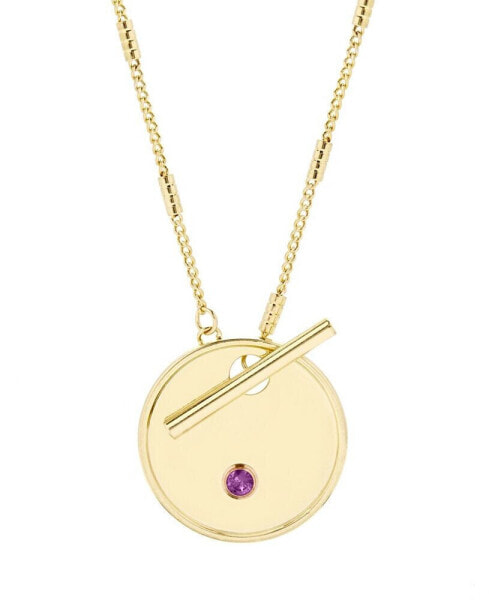 Grace Birthstone Toggle Necklace