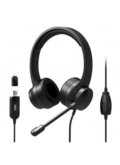901605 headphones/headset Head-band USB Type-A Black