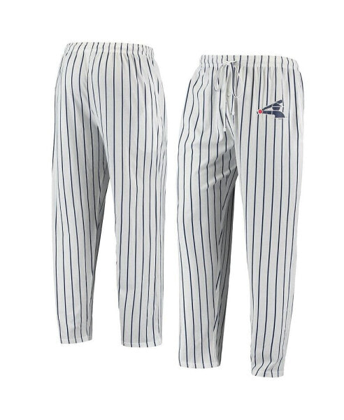 Пижама Concepts Sport мужская белая с синим Логотип Chicago White Sox Vigor Pinstripe