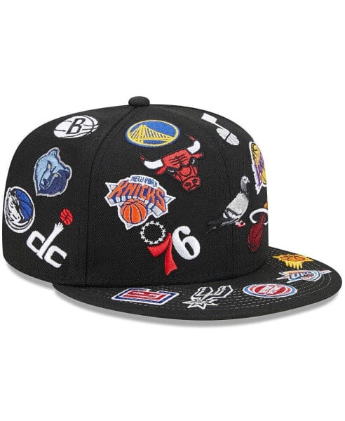 Men's New Era Black NBA x 59FIFTY Fitted Hat