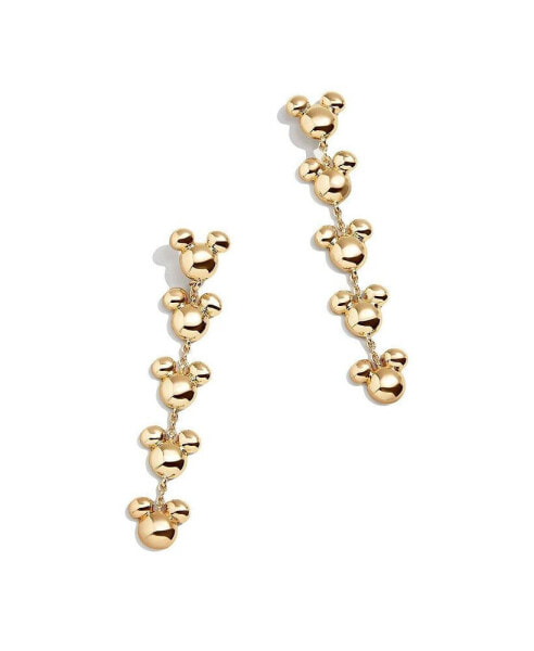 Серьги Ettika Ripple Pave Hoops, 18k Gold