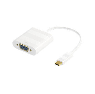 Deltaco USBC-VGA1 - 0.1 m - USB Type-C - VGA (D-Sub) - Male - Female - Straight