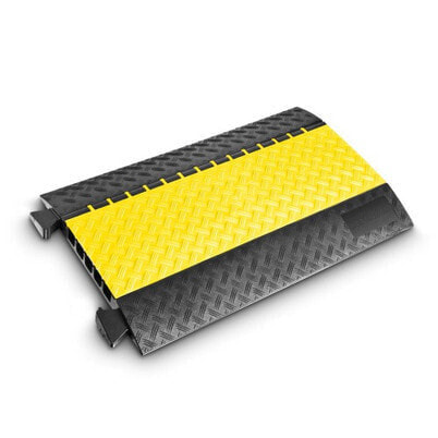Adam Hall 85300 - Cable floor protection - Black - Yellow - Polyurethane - -30 - 60 °C - 0.87 m - 538 mm