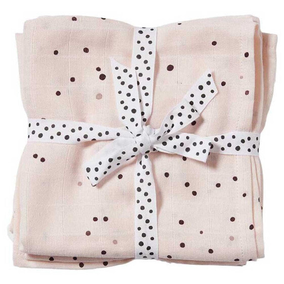 DONE BY DEER Burp Cloth 2 Pack Dreamy Dots