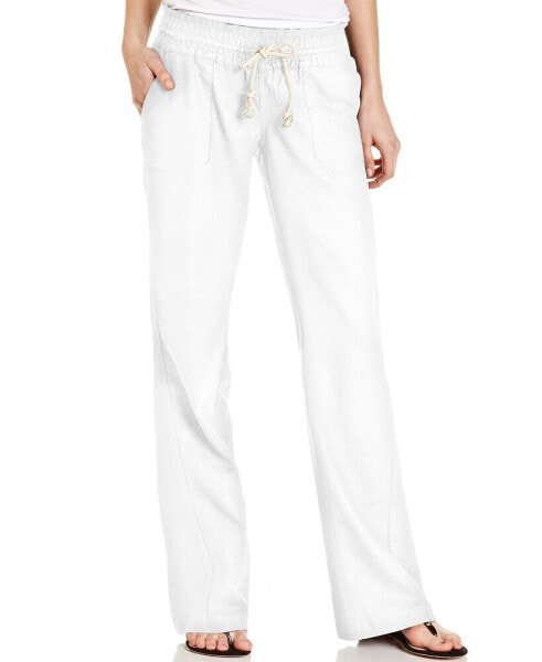 Juniors' Oceanside Wide-Leg Drawstring Pants