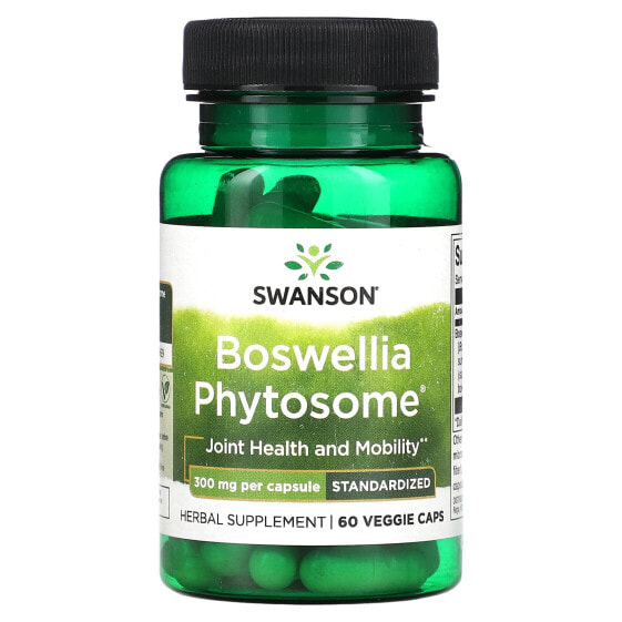 Вегетарианские капсулы укрепляющие иммунитет Swanson Boswellia Phytosome, 300 мг, 60 шт.