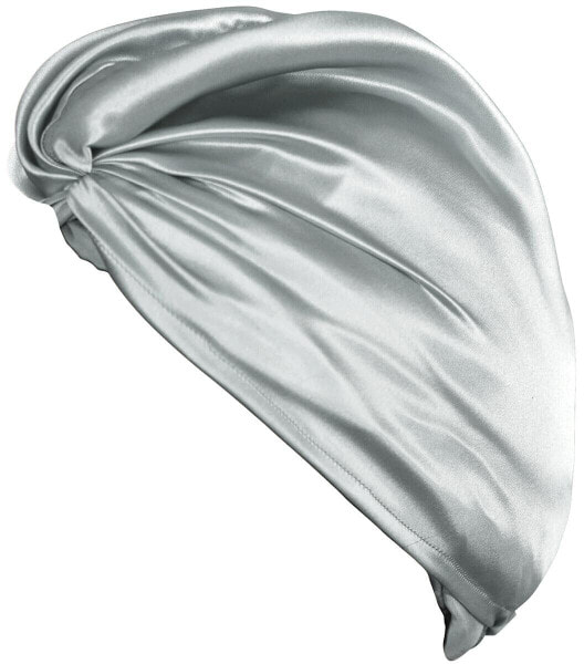 Pure Mulberry Silk Turban Silver