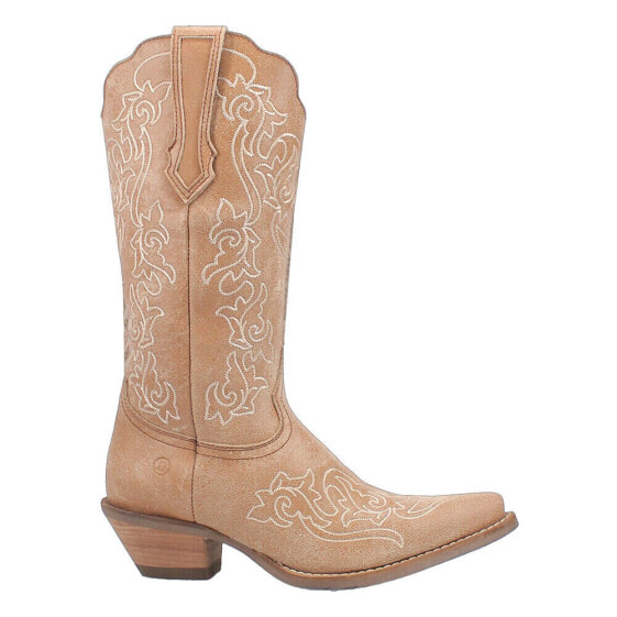 Dingo Flirty N' Fun Embroidered Snip Toe Cowboy Womens Brown Casual Boots DI171