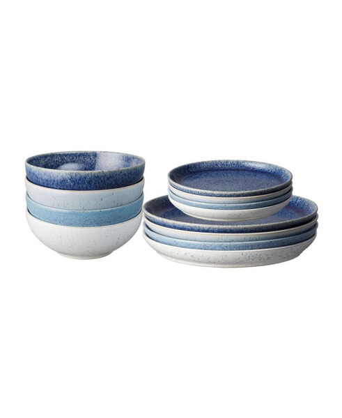 Studio Blue 12-PC Dinnerware Set, Service for 4