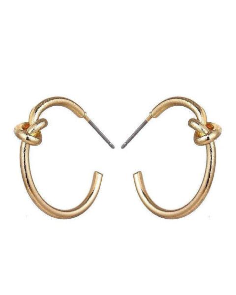 Серьги Hollywood Sensation Knot Hoop Glam